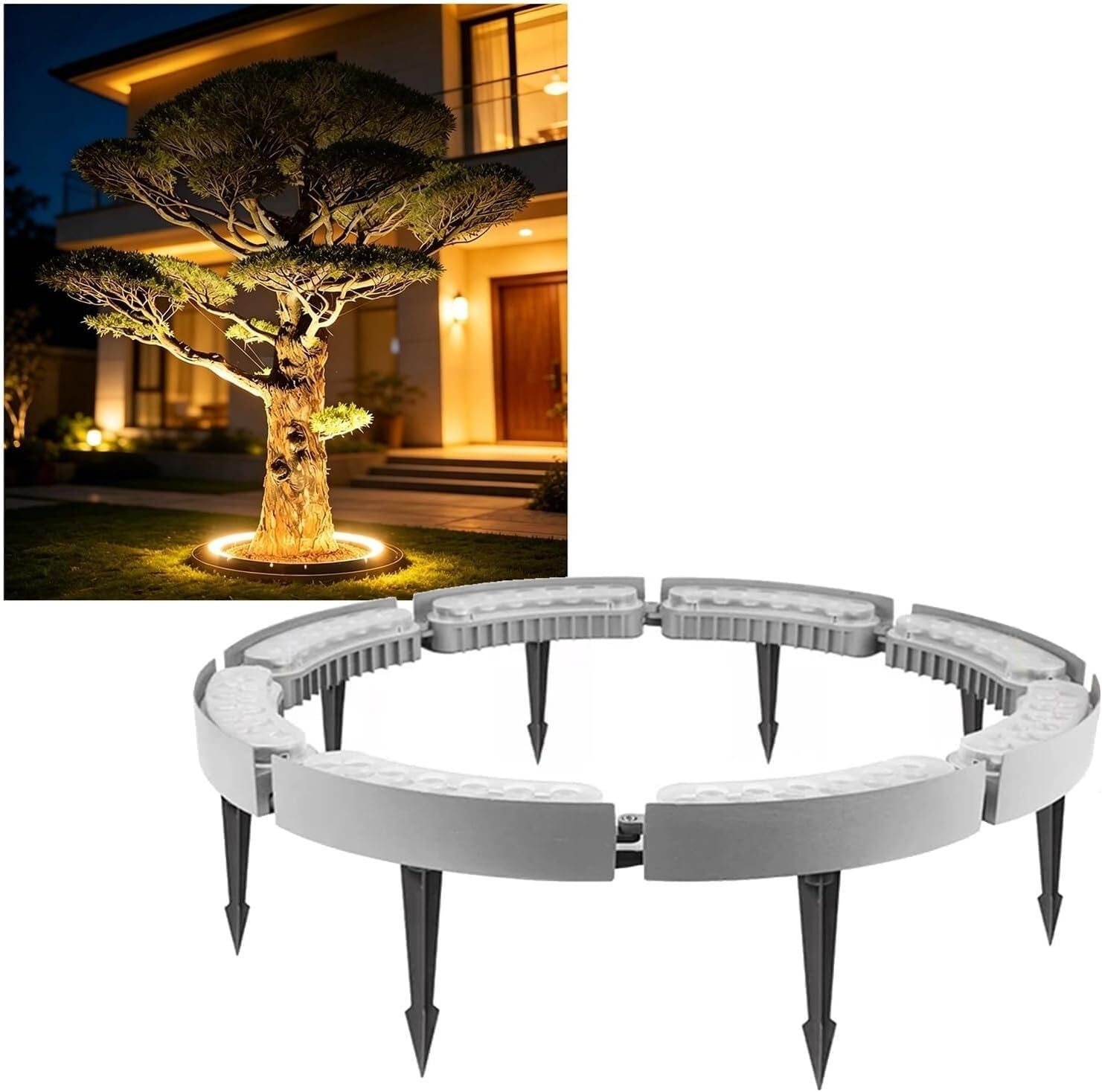 k3Mq9Rw Solar Tree Lights Waterproof Landscape Spotlights, Suitable For Gardens, Courtyards, And Palm Trees(Blue,8 Packs)