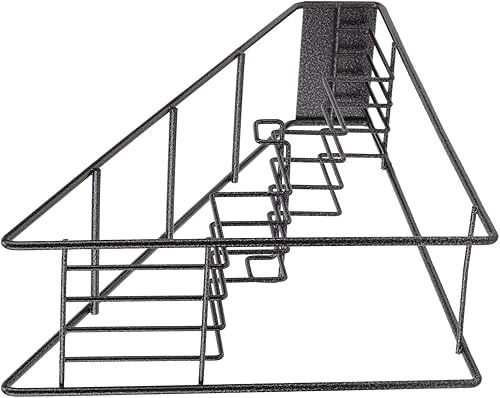 Miniatura 9 de Soporte para botella de jarabe, organizador de botellas de alambre de 4 compartimentos, soporte de jarabe de acero inoxidable, estante de especias