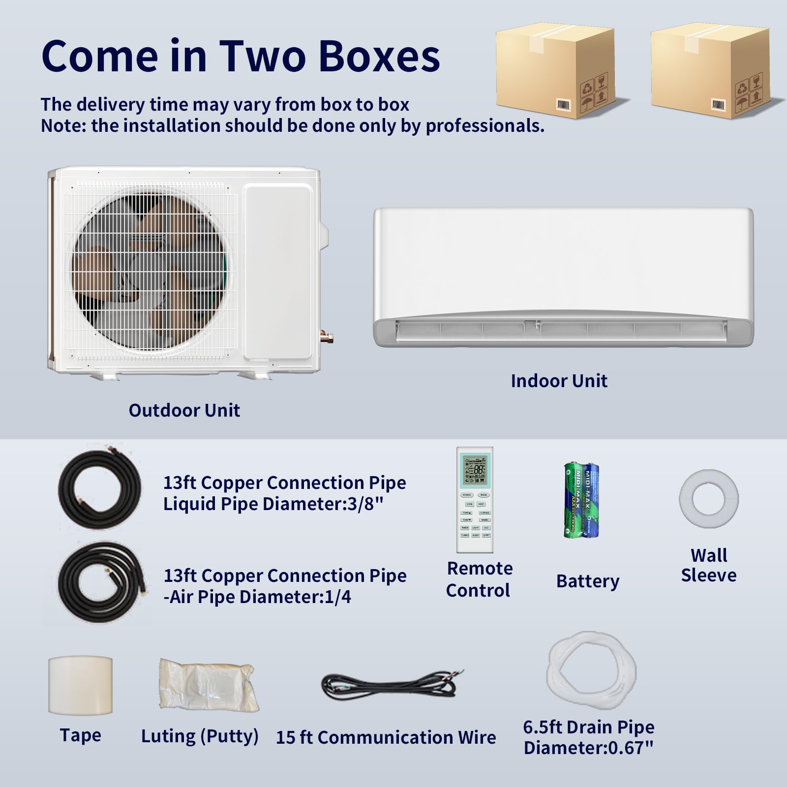 Rovsun Zone Heat Pump Rovsun Mini Split Heat Pump ROVSUN 11,500 - Main Image