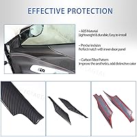 Vista 4 de Cubierta de panel inferior de pilar para puerta interior compatible con Chevrolet Corvette C8 2020-2025, borde de cubierta de reposabrazos de panel