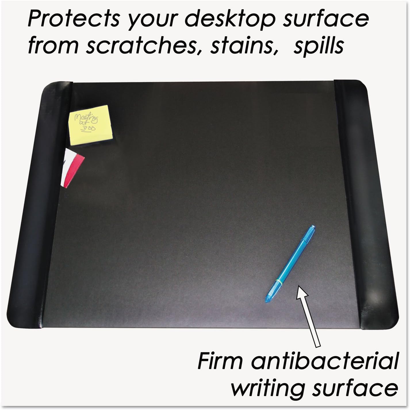 AOP413841 - Artistic Executive Desk Pad with Leather-Like Side Panels