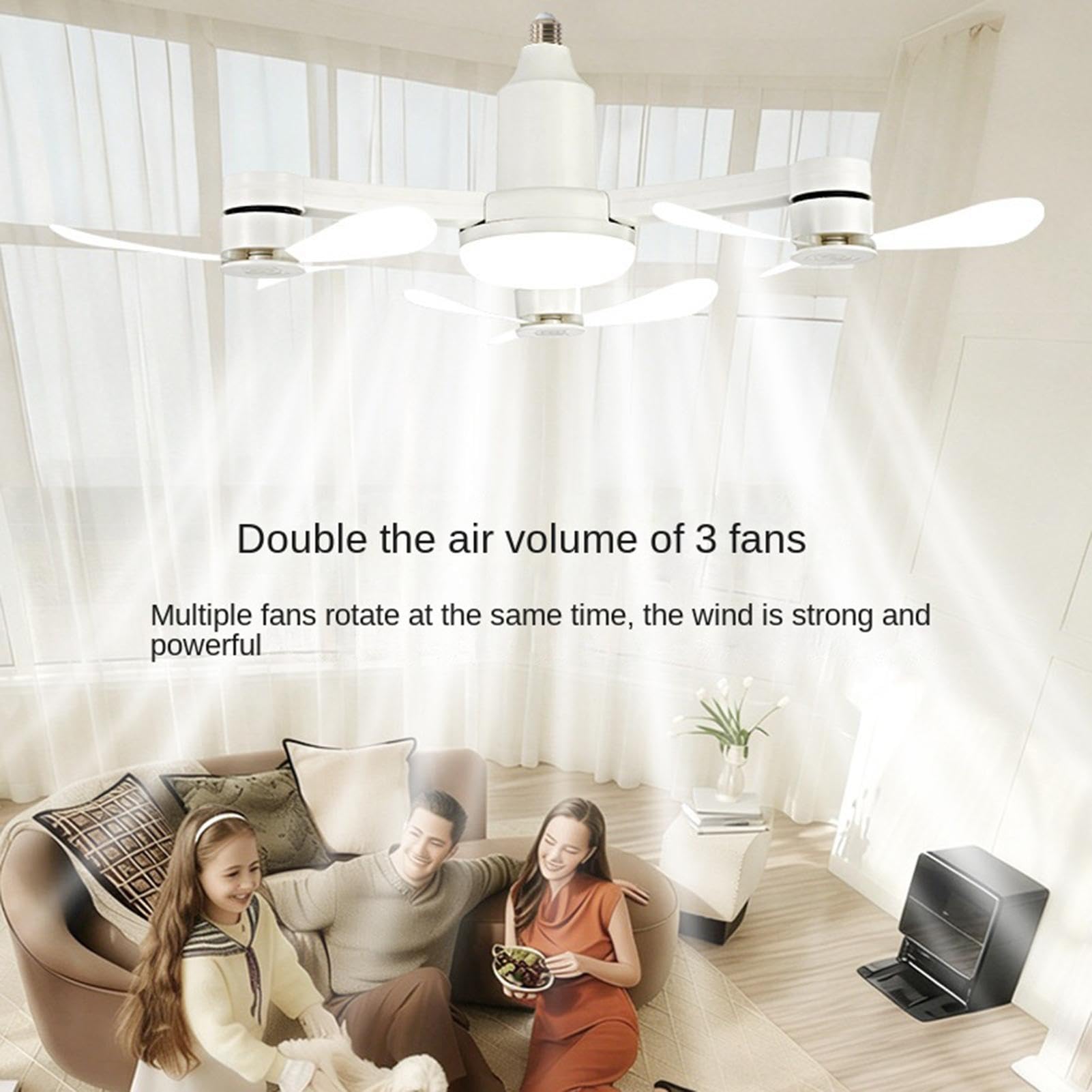 Ventilatori Da Soffitto Con Telecomando Dimmerabile 3000K-6500K