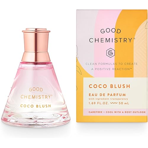 Good Chemistry Coco Blush Eau de Parfum 1.7 fl oz - Long-Lasting Perfume with Coconut Water, Pineapple, & Driftwood - Carefree, Clean & Vegan