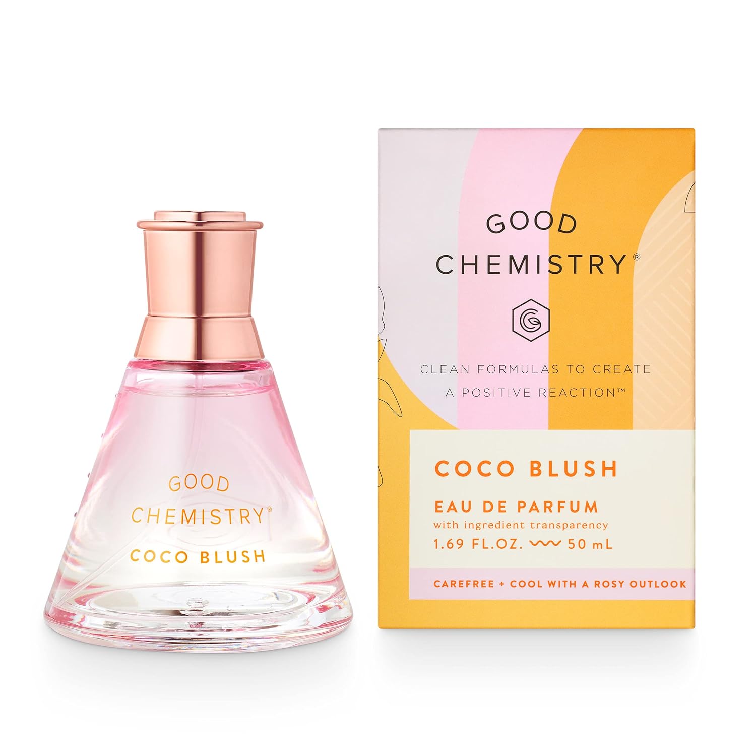 Good Chemistry Coco Blush Eau de Parfum 1.7 fl oz - Long-Lasting Perfume with Coconut Water, Pineapple, & Driftwood - Carefree, Clean & Vegan