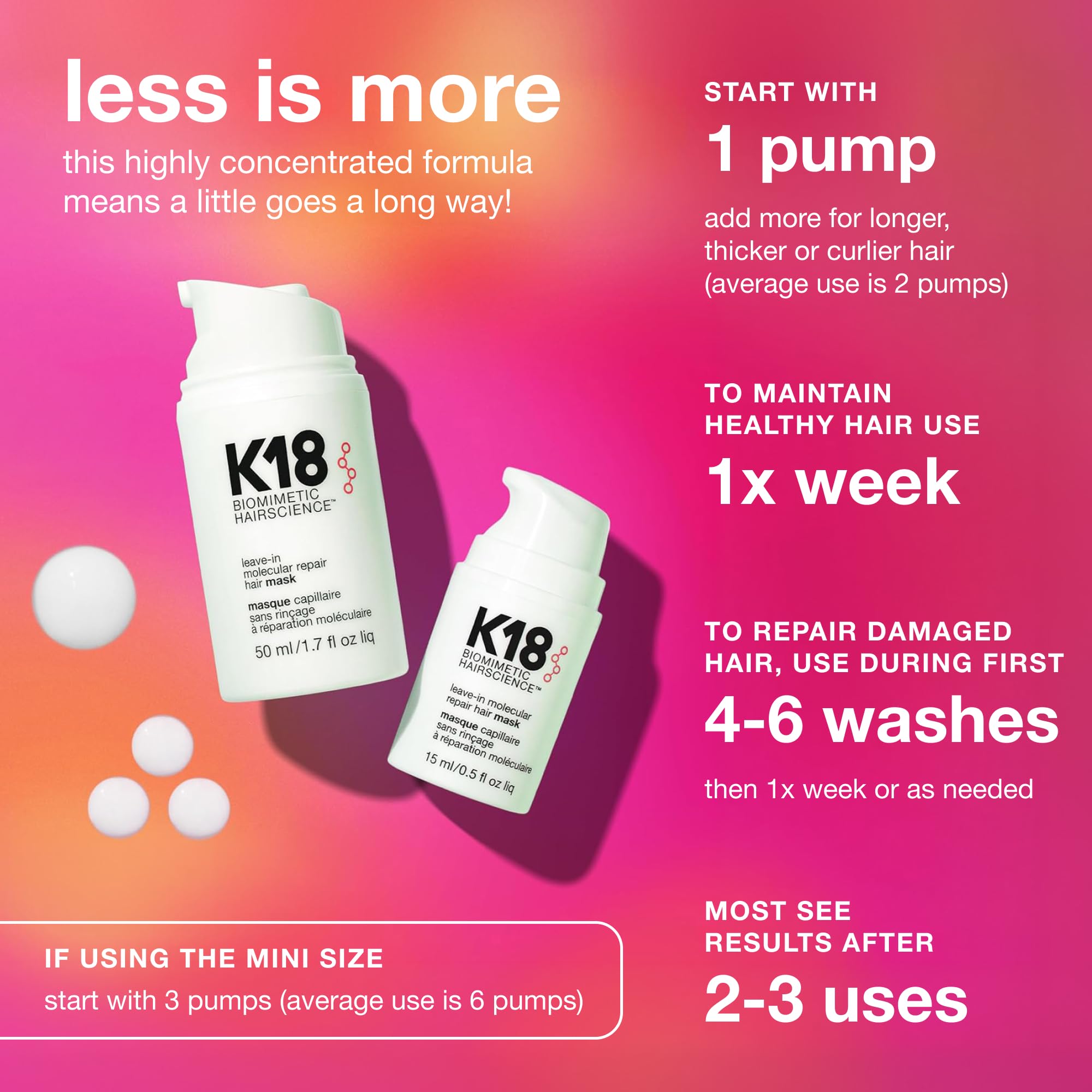 【新品未使用】K18 洗い流さないヘアマスク 150ml 2本 K18 ヘアマスク 洗い流さない バイオテクノロジー リーブイン