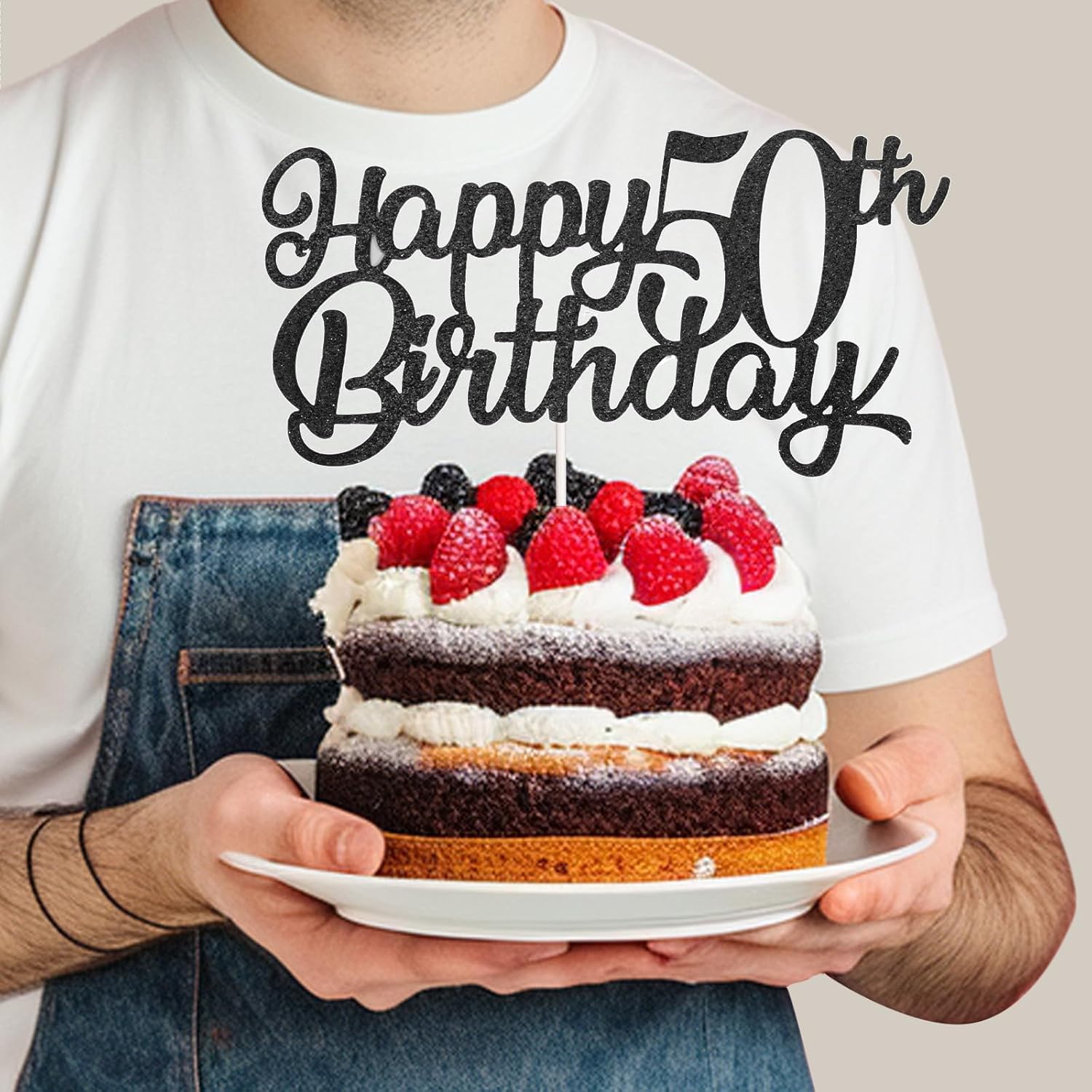 27PCS Black Gold 50th Birthday Decoration Gift for Men Him Husband Father Black Gold 50th Birthday Banner Balloons Cake Topper King Crown Sash Number 50 Foil Balloon for Party Supplies - Image 6