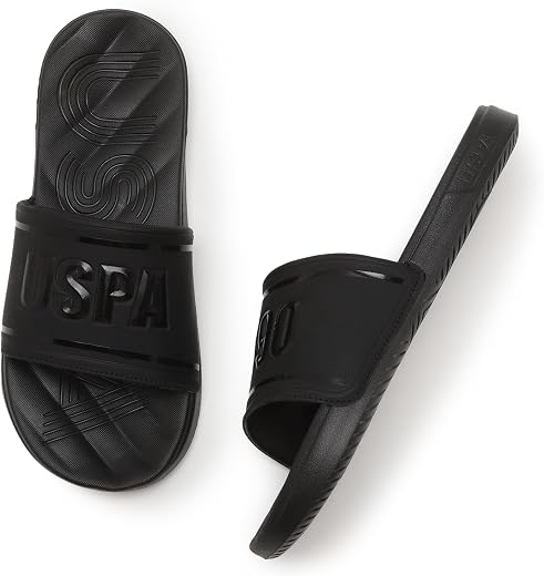U.S. POLO ASSN. mens Deja Blk Slipper