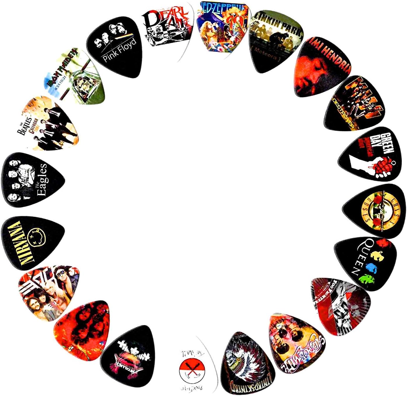 Legendary Bands Guitar Picks- [Mega-Standard] 20 picks in a packet