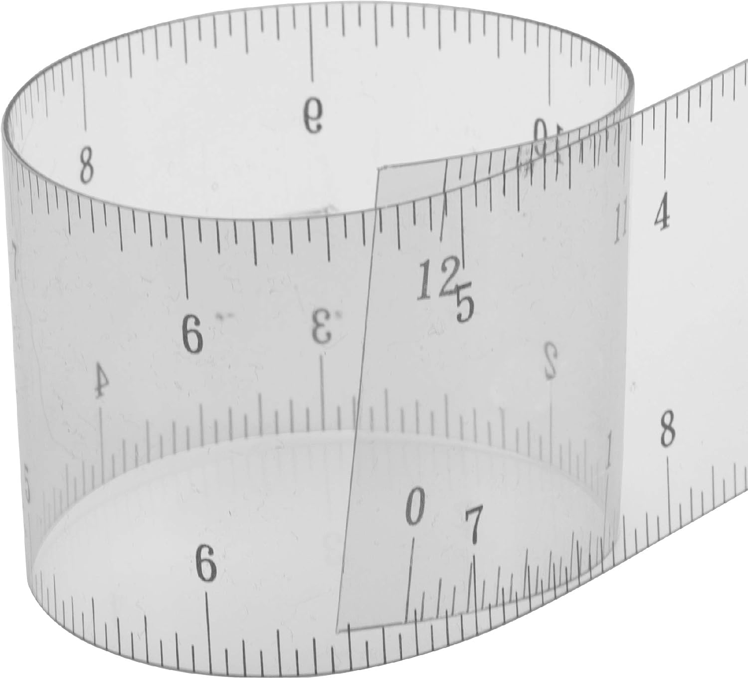 Clear Flex Center Finding Ruler, Ideal for Woodworking, Arts, Crafts, Scrapbooking, Carpentry, Frame Hanging, School Projects, Sewing, Quilts and General Home Use … (24" Ruler)