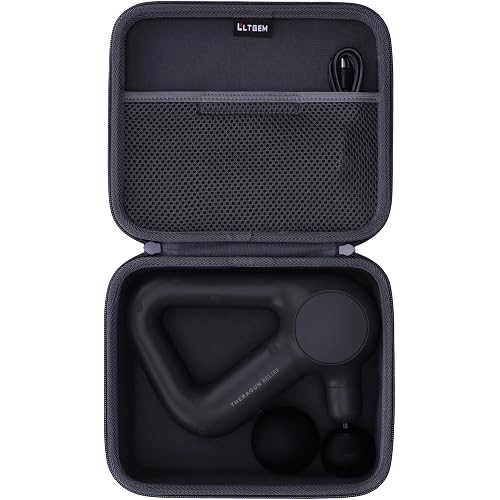 LTGEM Massage Case Compatible with TheraGun Relief Handheld Percussion Massage Gun/Neck/Back/Leg/Shoulder Massage Gun - Travel Protective Carrying Storage Bag, Oxford Dark Grey(Case Only)