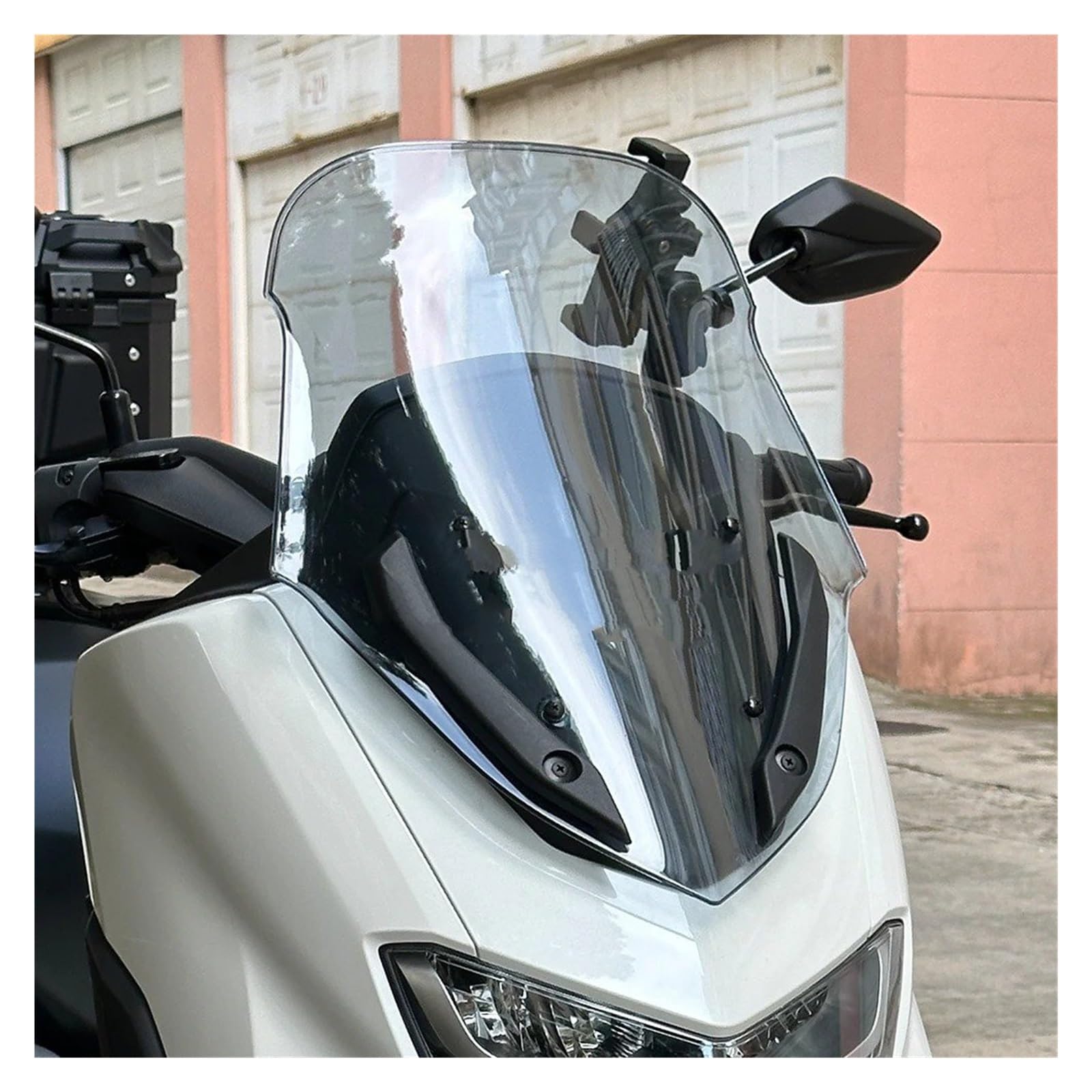 Pantalla Parabrisas Parabrisas Delantero Motocicleta para N-MAX 155 Nmax155 para N-max155 2020-2024 Protector Deflector Deflector Cupula(Black)