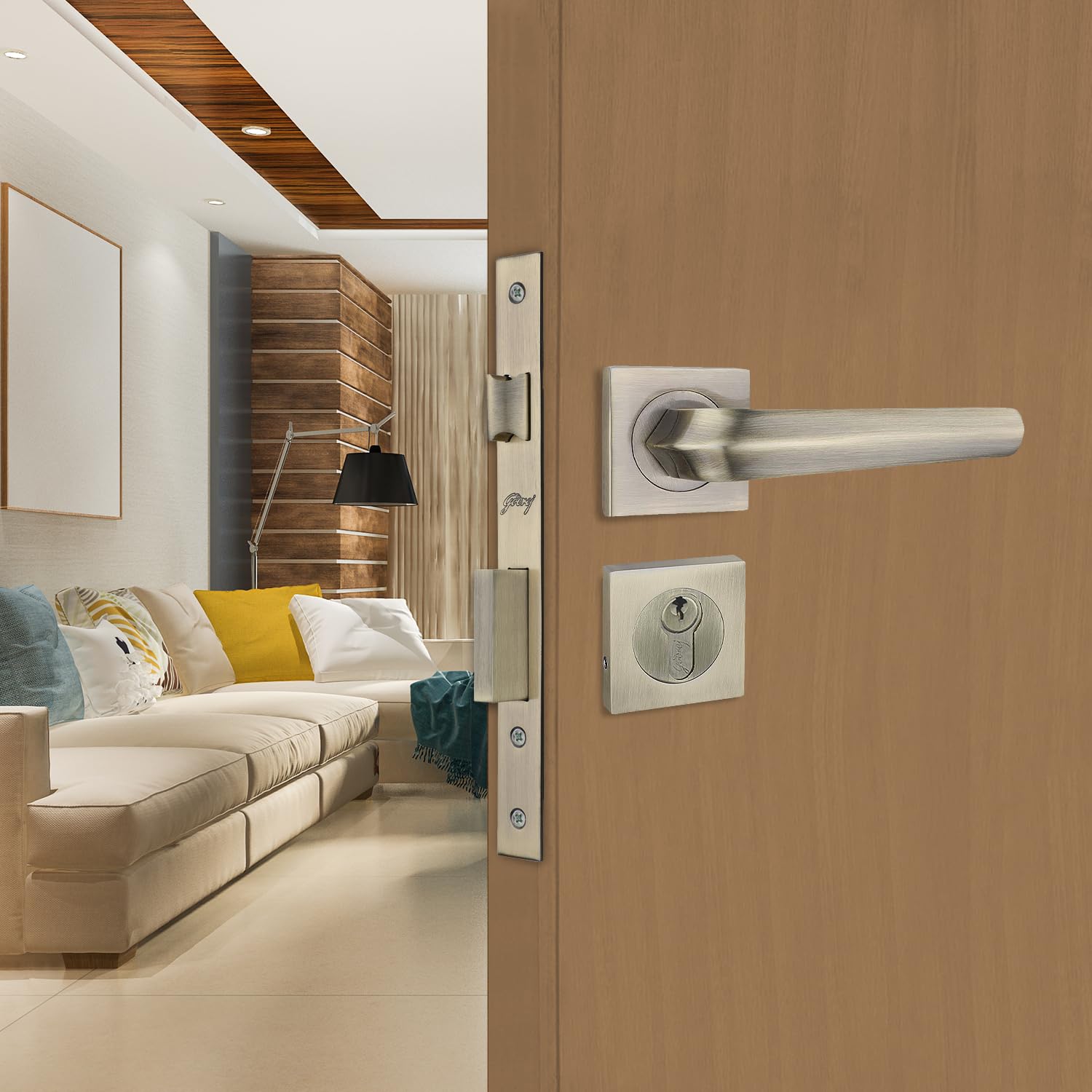 Godrej Mortise Lock | Handle Lock Set for Main & Internal Doors | NEH 20 Home Décor Handle | Antique Copper Finish | 9 Inch Lockbody | 60mm 1CK Cylinder Knob from Inside Key Outside | 3 Keys (B0CWPKX5WY) Amazon Price History, Amazon Price Tracker