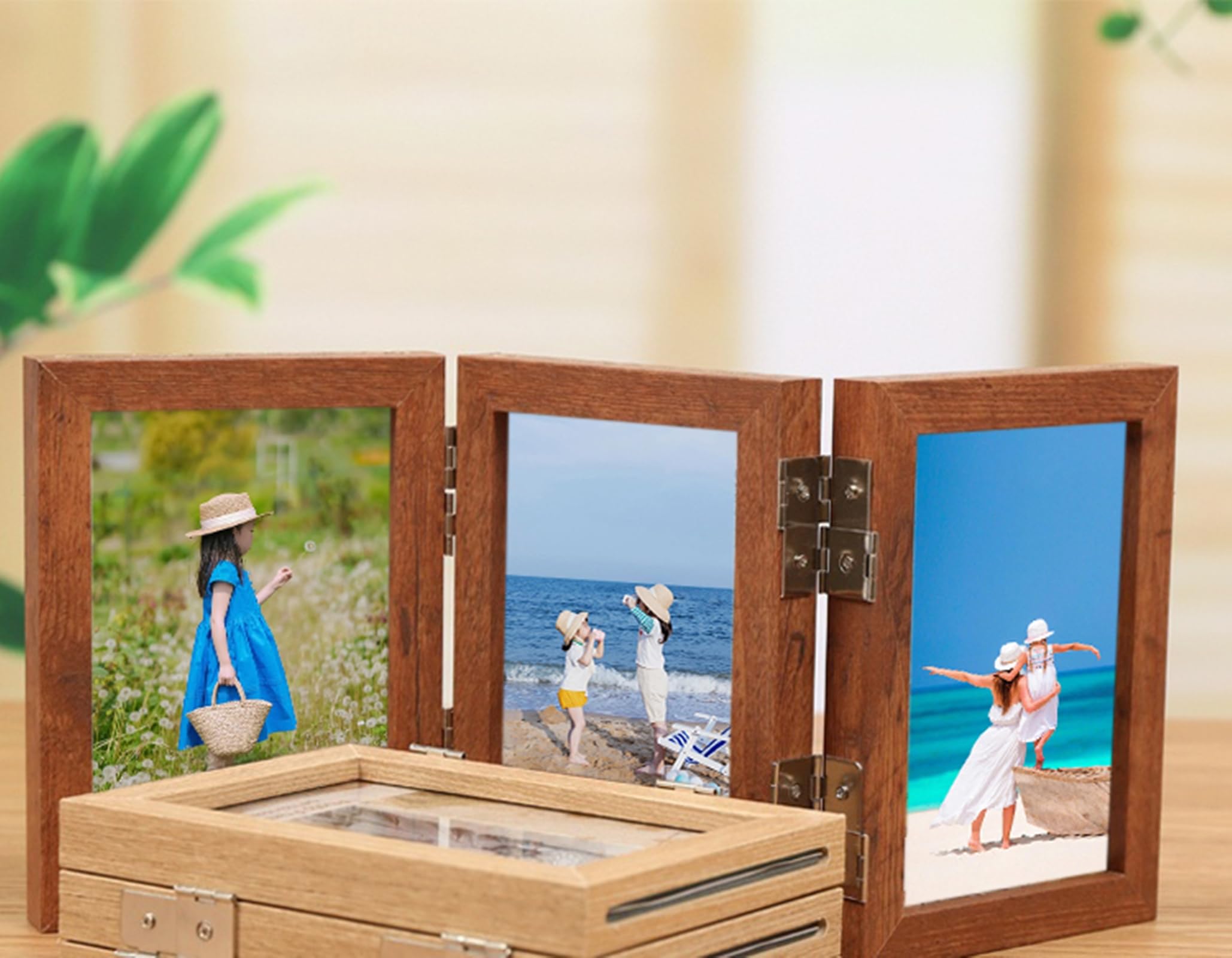 Amazon.com - Folding Trifold 3x5 Picture Frames Vertical, MDF