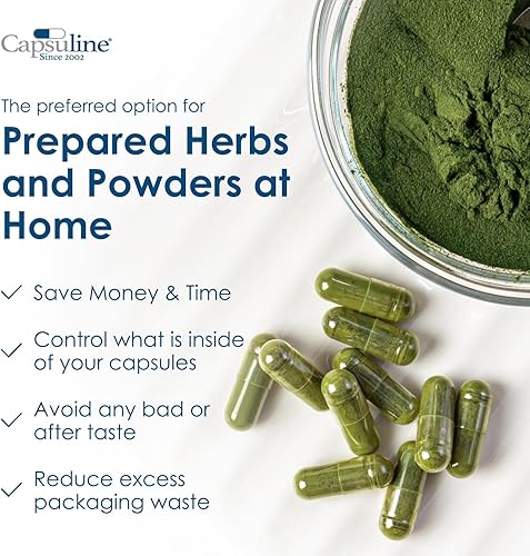 Miniatura 5 de Capsuline Cápsulas de gelatina vacías tamaño 4, negrotransparente, 5000 unidades, sin gluten, Kosher, con certificación OGM  Pastillas bovinas puras