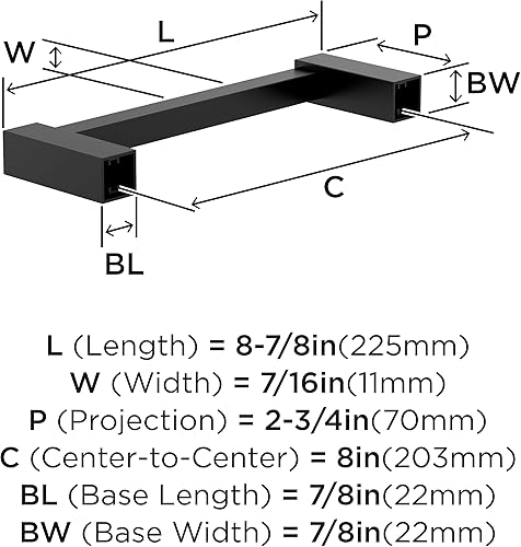 Vista 152 de Amerock BH3608226 Toallero cromado Toallero de 6-1/2 pulgadas (6.496 in) de longitud Monumento Toallero de mano para pared de baño Soporte