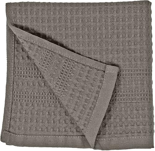 GILDEN TREE Toalla de gofre, de secado rápido, fina exfoliante, para cara, cuerpo, estilo clásico (piedra)