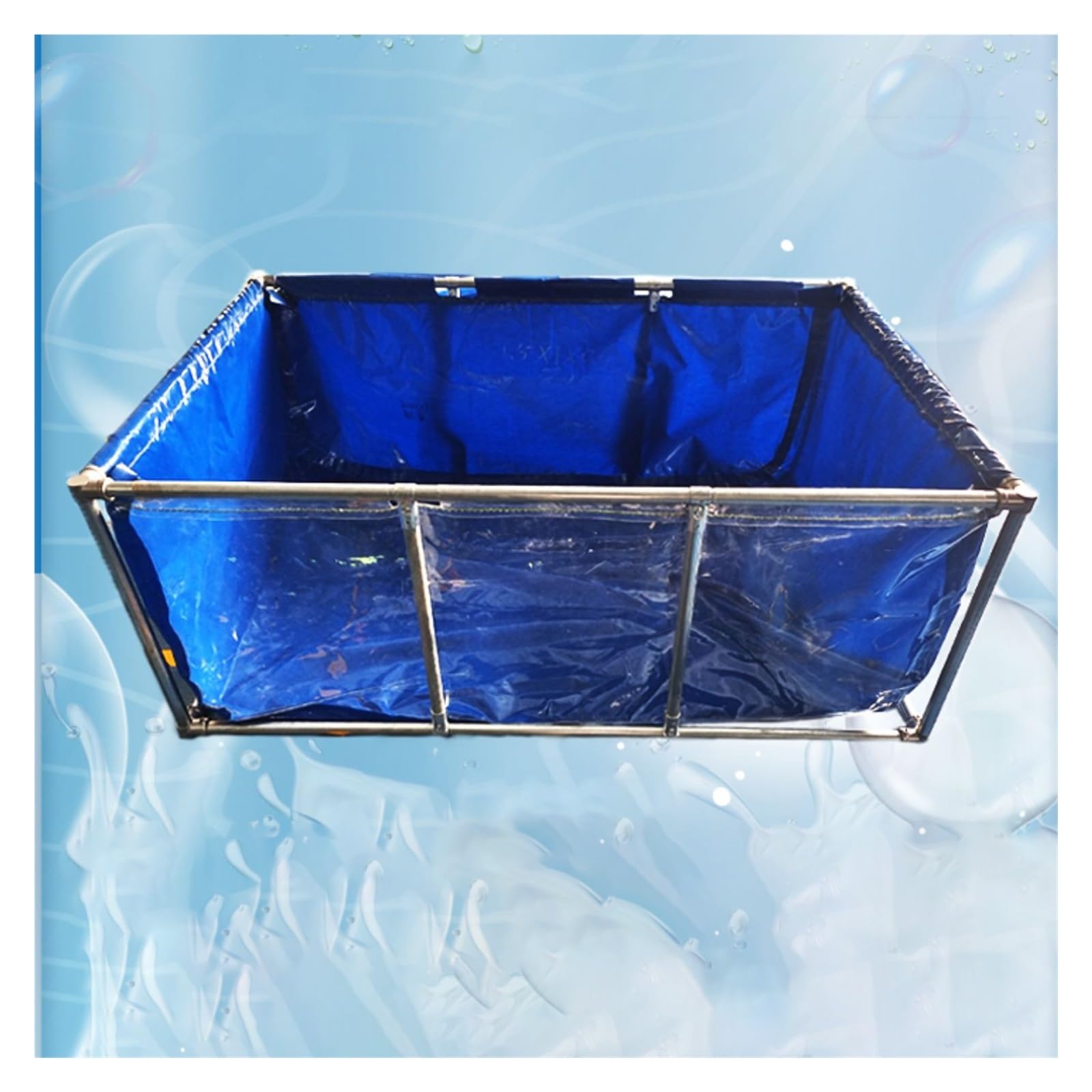 Bassin à poissons hors sol avec vitre transparente pour élevage