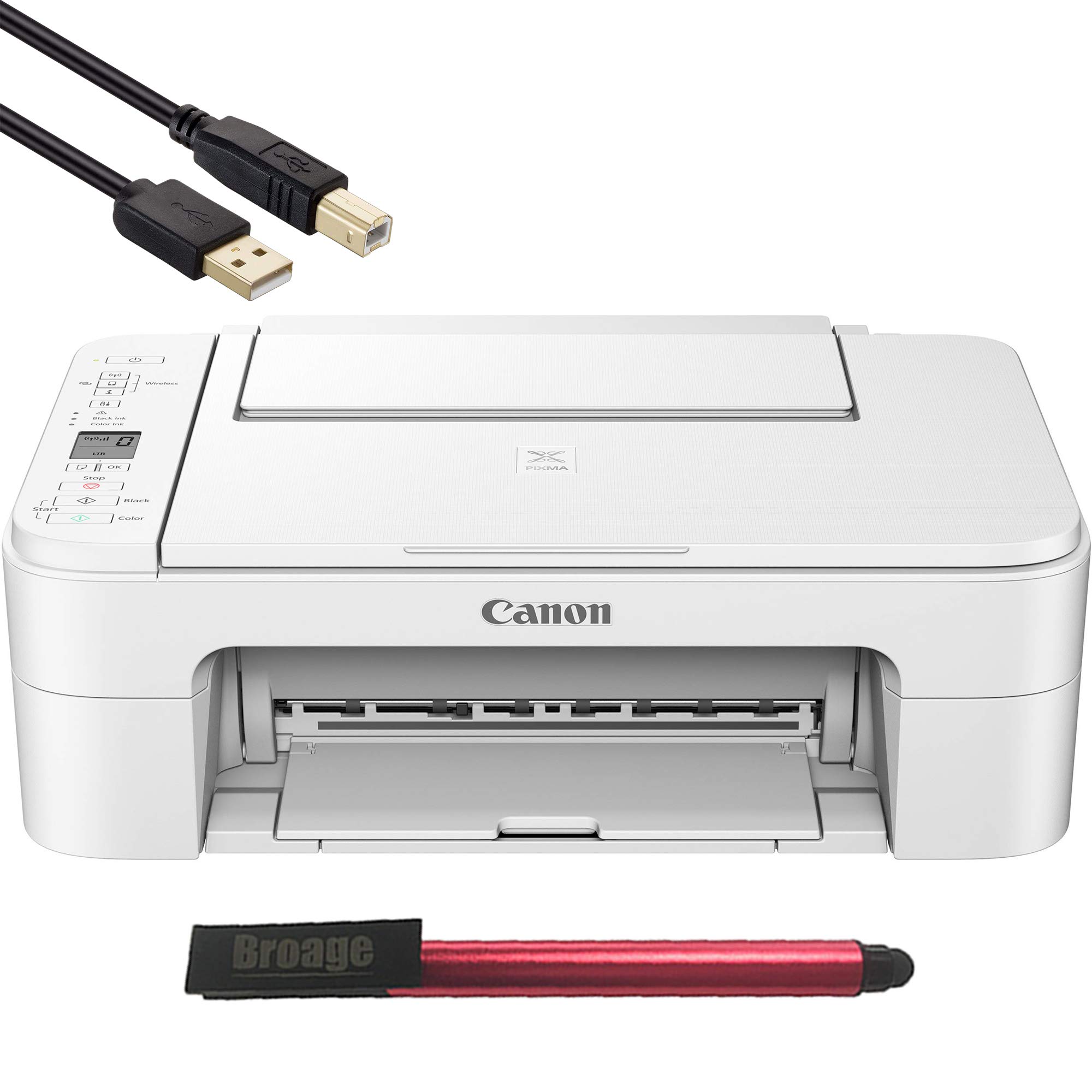 Buy Canon PIXMA TS Series White Wireless AllinOne Inkjet Printer 3