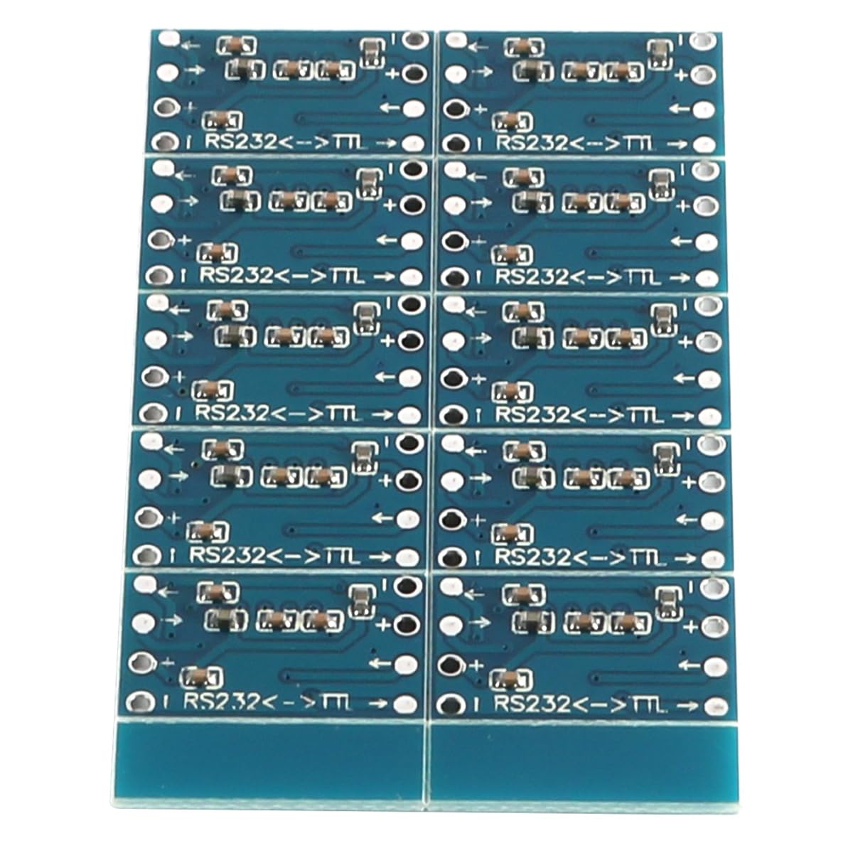 10 Pezzi Mini RS232 a Ttl MAX3232 Scheda convertitore di Livello Scheda convertitore seriale Intervallo di Tensione 3V a 5V per progetti di microcontrollori e Comunicazione seriale
