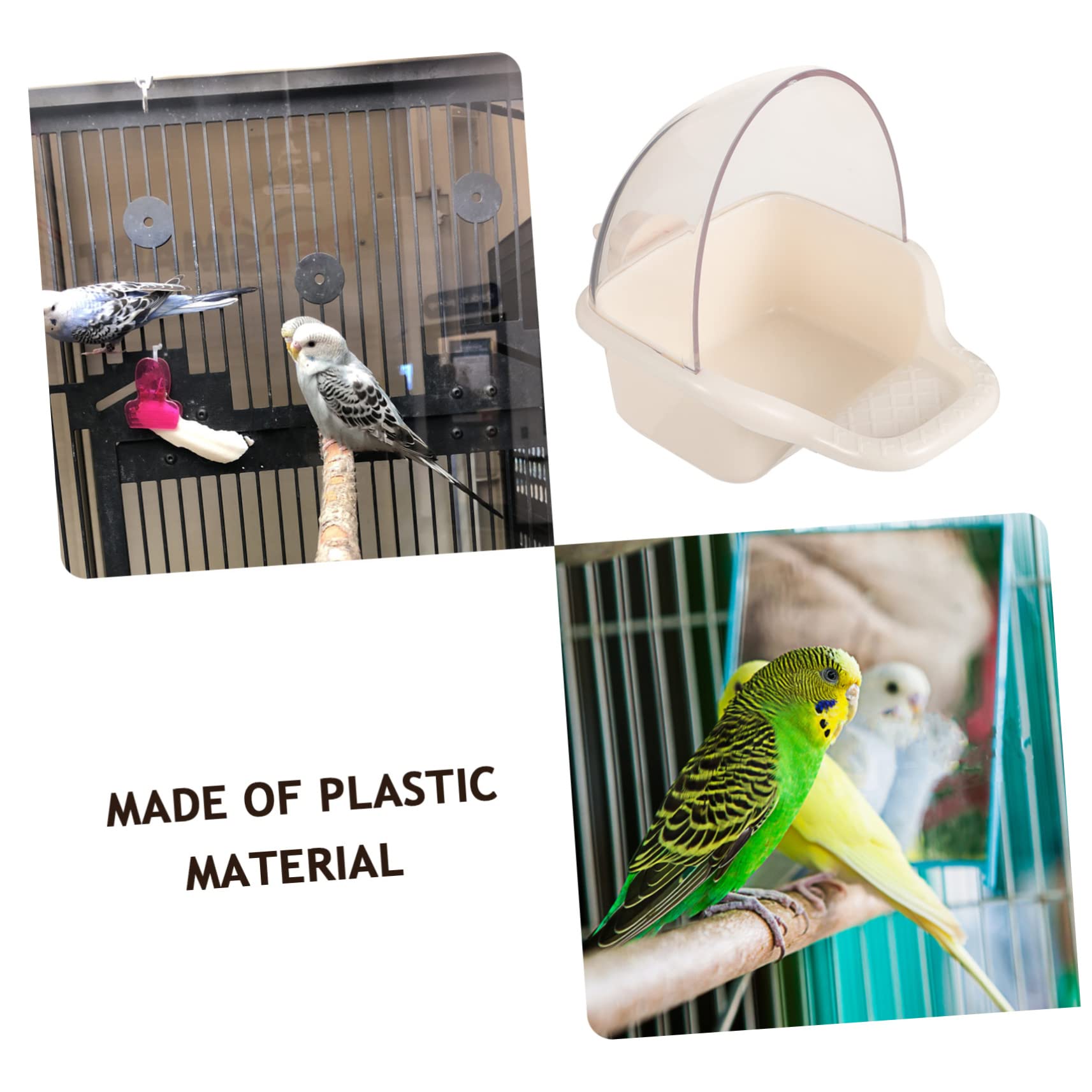 Happyyami 5pièces Distributeur Automatique De Nourriture pour Oiseaux Nourrisseur Réutilisable pour Perroquets Et Petits Oiseaux Accessoire Pratique Coloris