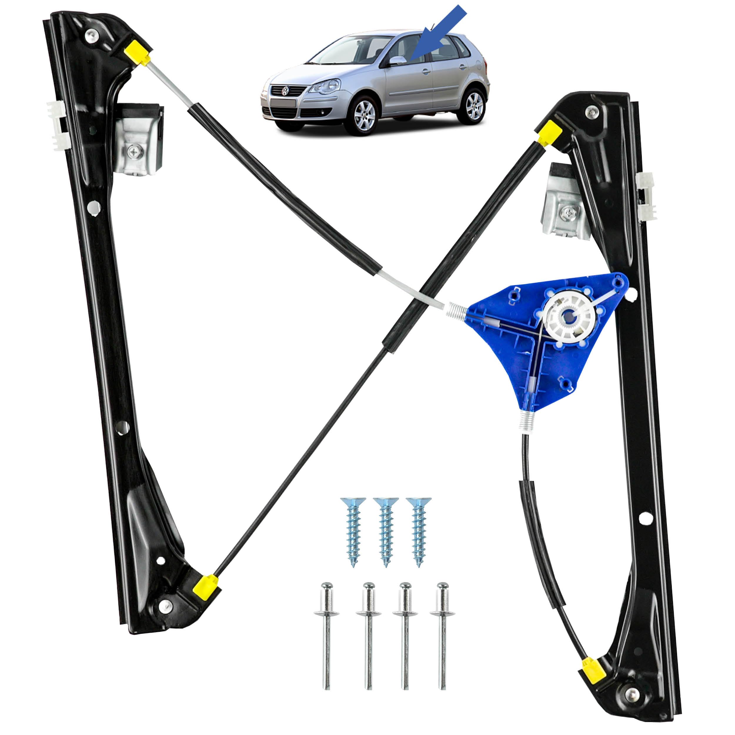 Lève-vitre avant gauche robuste conforme aux normes d'origine Polo 4 6Q4837461E