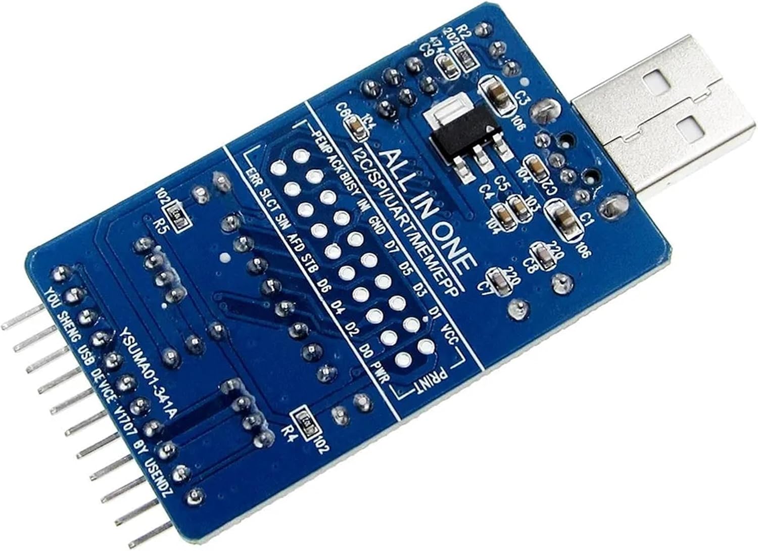 CH341A USB to SPI I2C IIC UART TTL ISP Serial Adapter Module EPP/MEM Converter For Serial Brush Debugging RS232 RS485