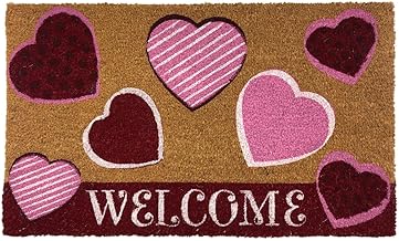 Briarwood Lane Hearts Valentine's Day Natural Fiber Coir Doormat