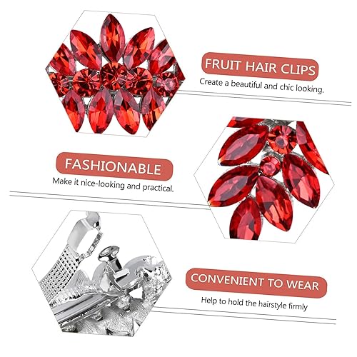 Miniatura 9 de Pasadores para el cabello de cristal austriaco, pinzas para el cabello de cristal de circón brillante, pinzas para el cabello francés, para novia,