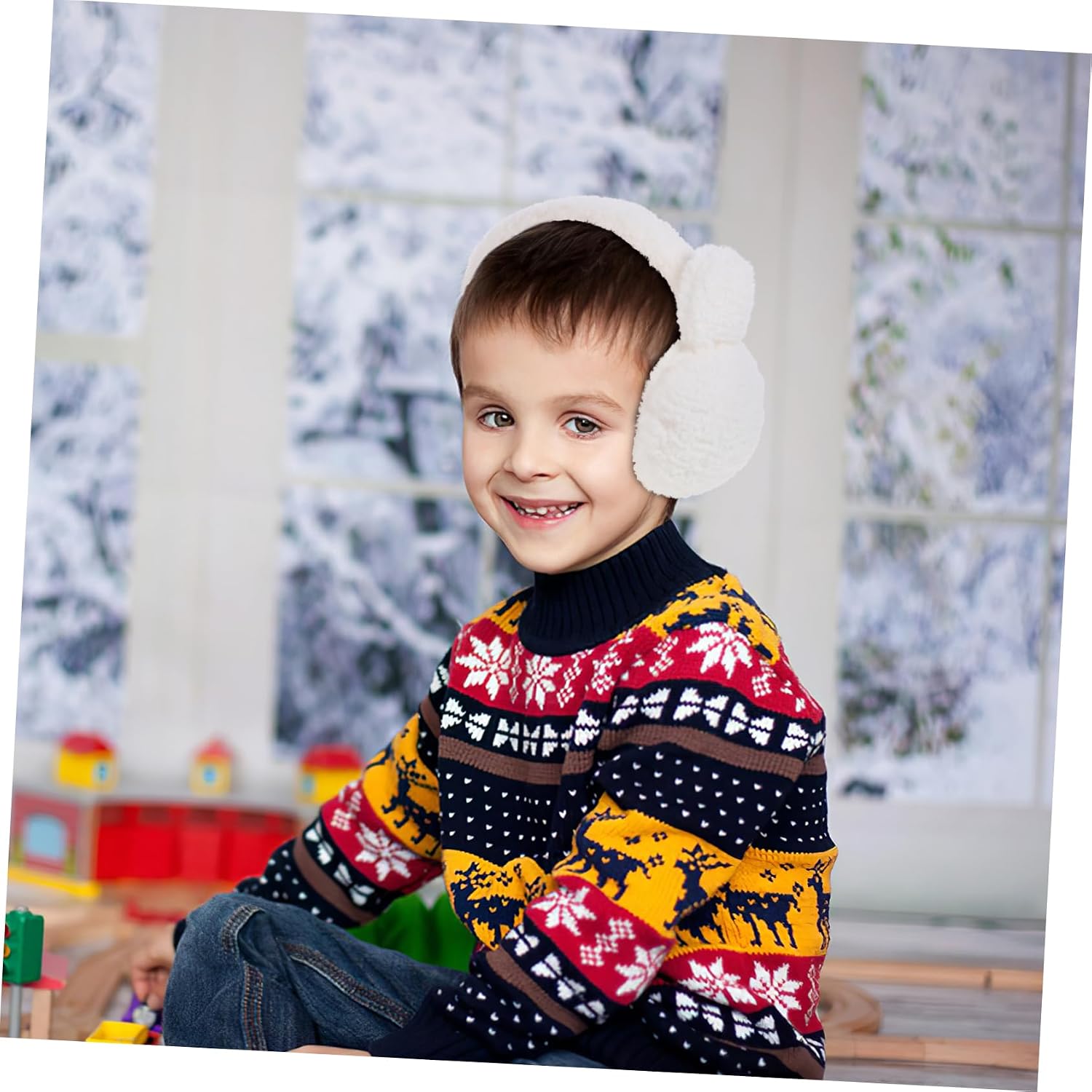Ear Warmer Earmuffs for Boys and Girls Soft Plush Ear Covers Lightweight and Easy to Carry for Outdoor Activities and Skiing