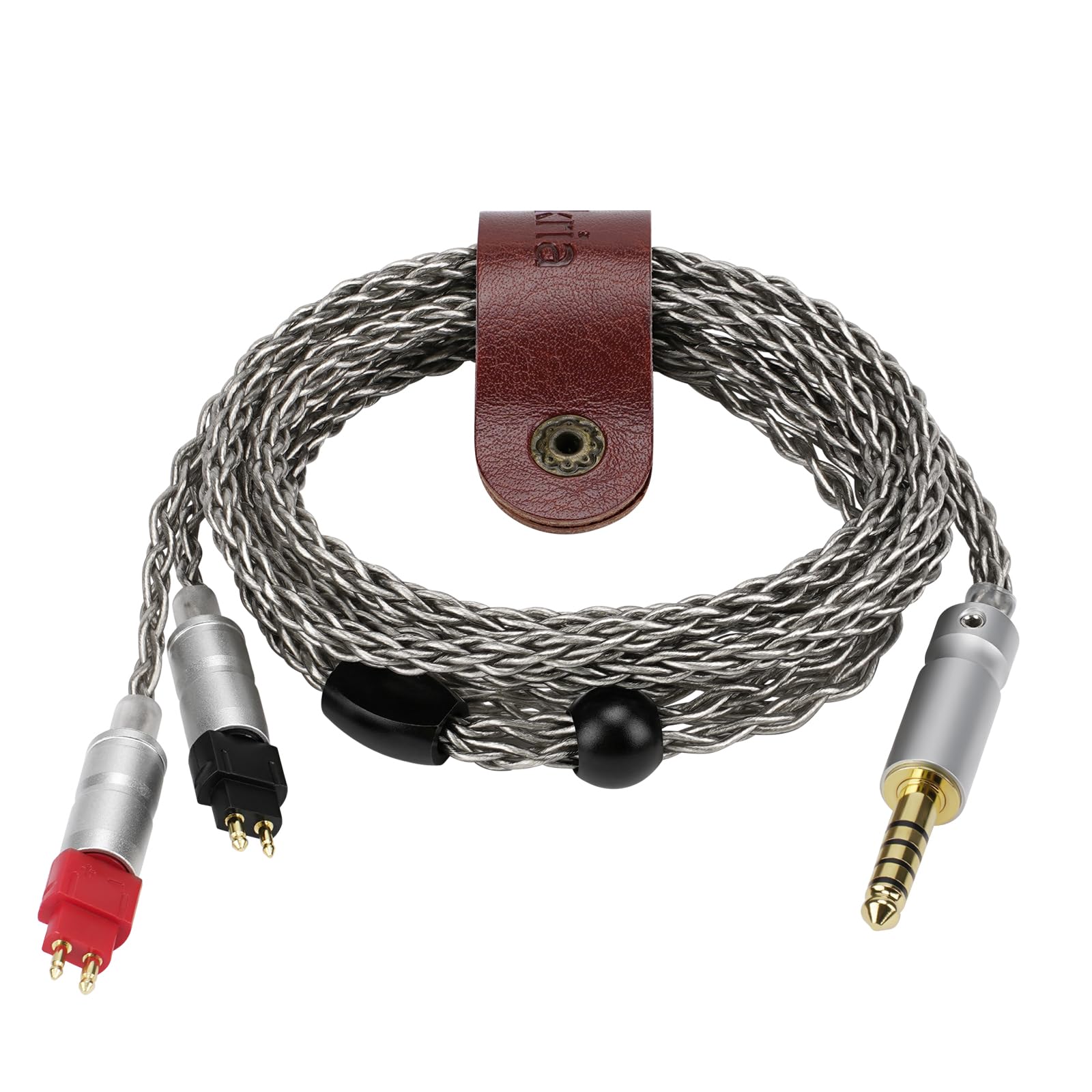 Geekria Apollo Silver-Plated Copper Upgrade Audio Cable Compatible with Sennheiser HD600, HD650, HD660S2, HD6XX Headphones, 4.4mm Replacement Headphones Cord for Amplifier (4.9ft/1.5 m)