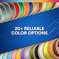 Vista 5 de Overture PLA Plus (PLA+) Filamento de 1/16 pulgadas, dureza mejorada con rollo PLA, con superficie de construcción 3D de 7.87 × 7.87 pulgadas, PLA