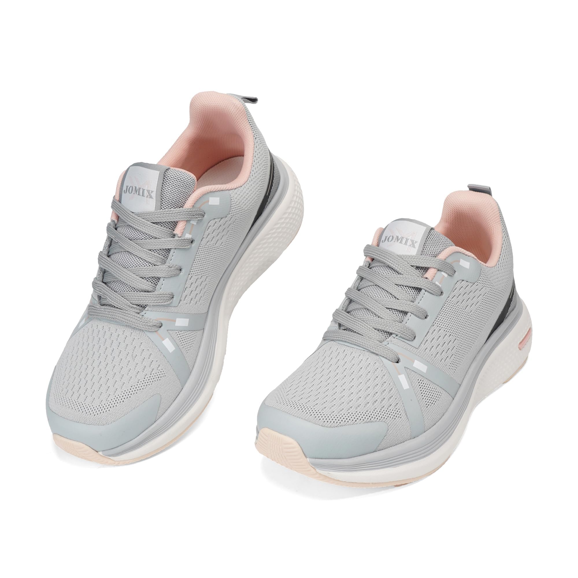 JOMIX Baskets Femme Respirantes en Maille Sneakers Légères à Semelle Épaisse pour Fitness Yoga Running et Tennis