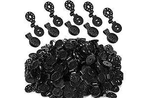 Barydat 400 Pcs Black Shade Cloth Plastic Clips