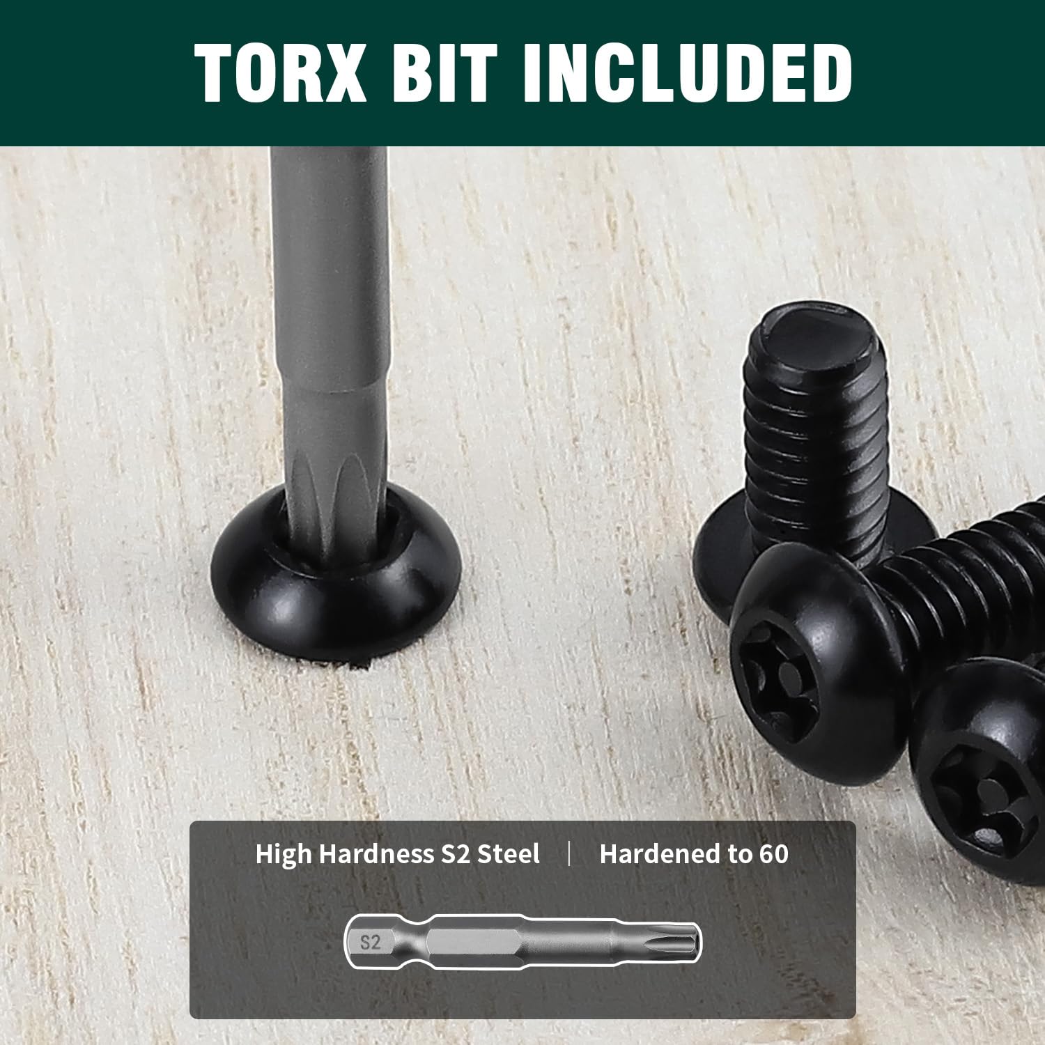 *「RT-192814 1/4-20 x 1 Button Head Torx Security Screws, 304 Stainless Steel