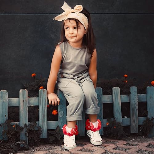 Miniatura 4 de Calcetines de encaje de princesa con volantes para recién nacidos, bebés, niños pequeños, niñas pequeñas