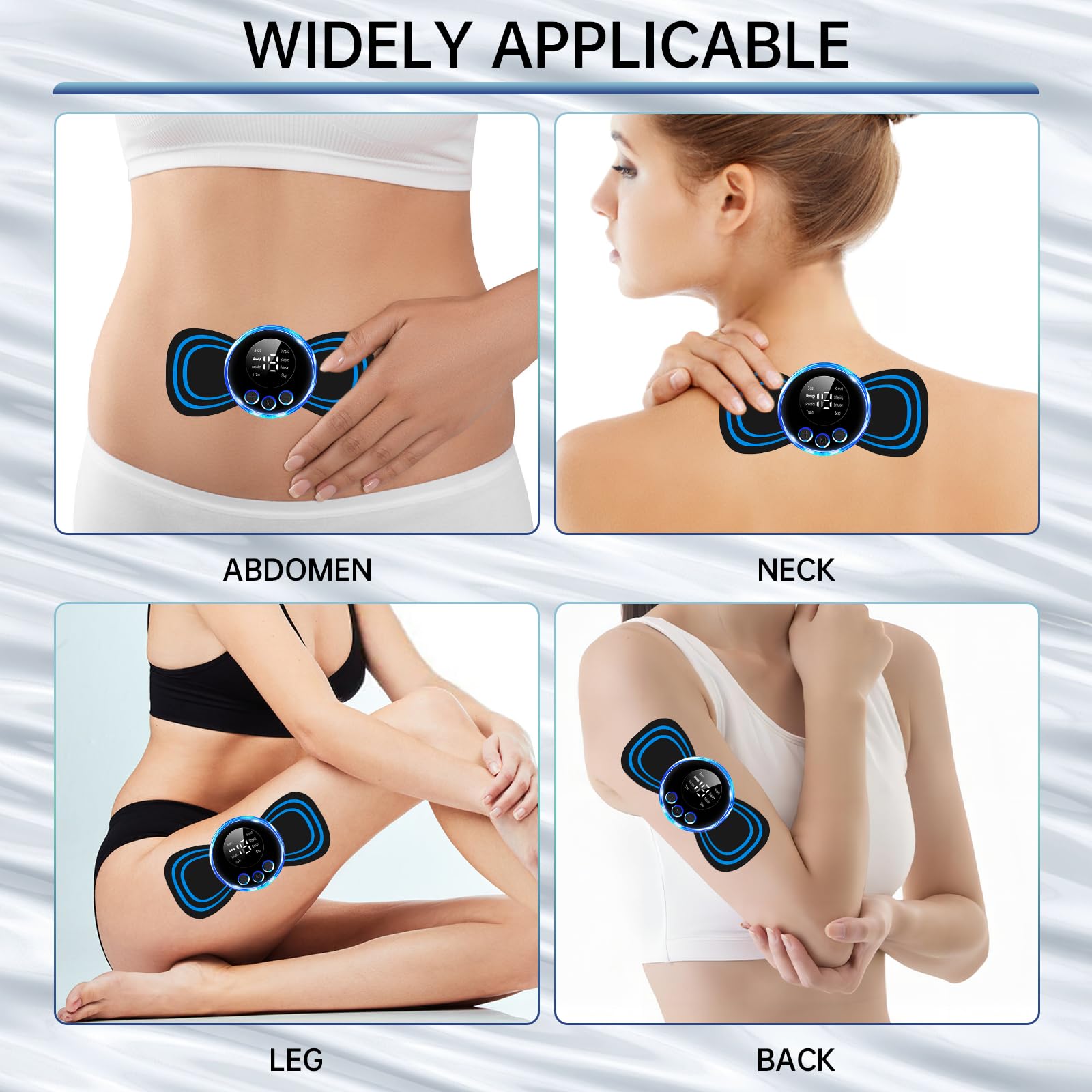 6 Almohadillas de Repuesto para Masajeador de Cuello y Hombros - Parche Autoadhesivo Cervical para Microcorriente, Intercambiable, Mini