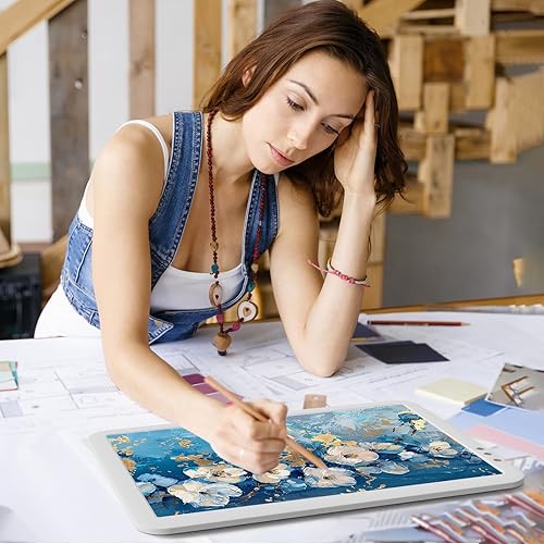 Miniatura 9 de iVAOOZE Caja de luz recargable con batería para trazar, caja de luz inalámbrica A3, tablero de luz para dibujar bocetos HTV, almohadilla de luz