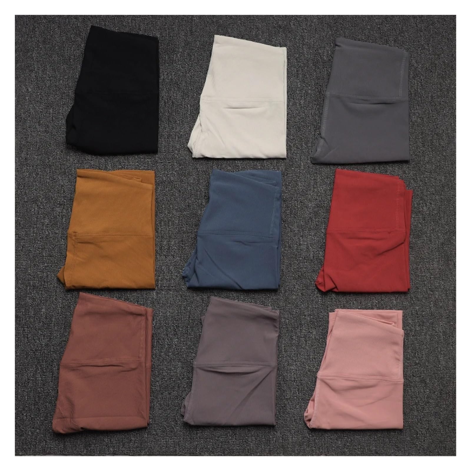 Yoga Pantalones Cortos Pantalones Cortos de Tejido Acanalado for Mujer, de Cintura Alta, for Ciclismo, Gimnasio, Correr, Yoga, Ajustados, con Rosca.(Black,S)