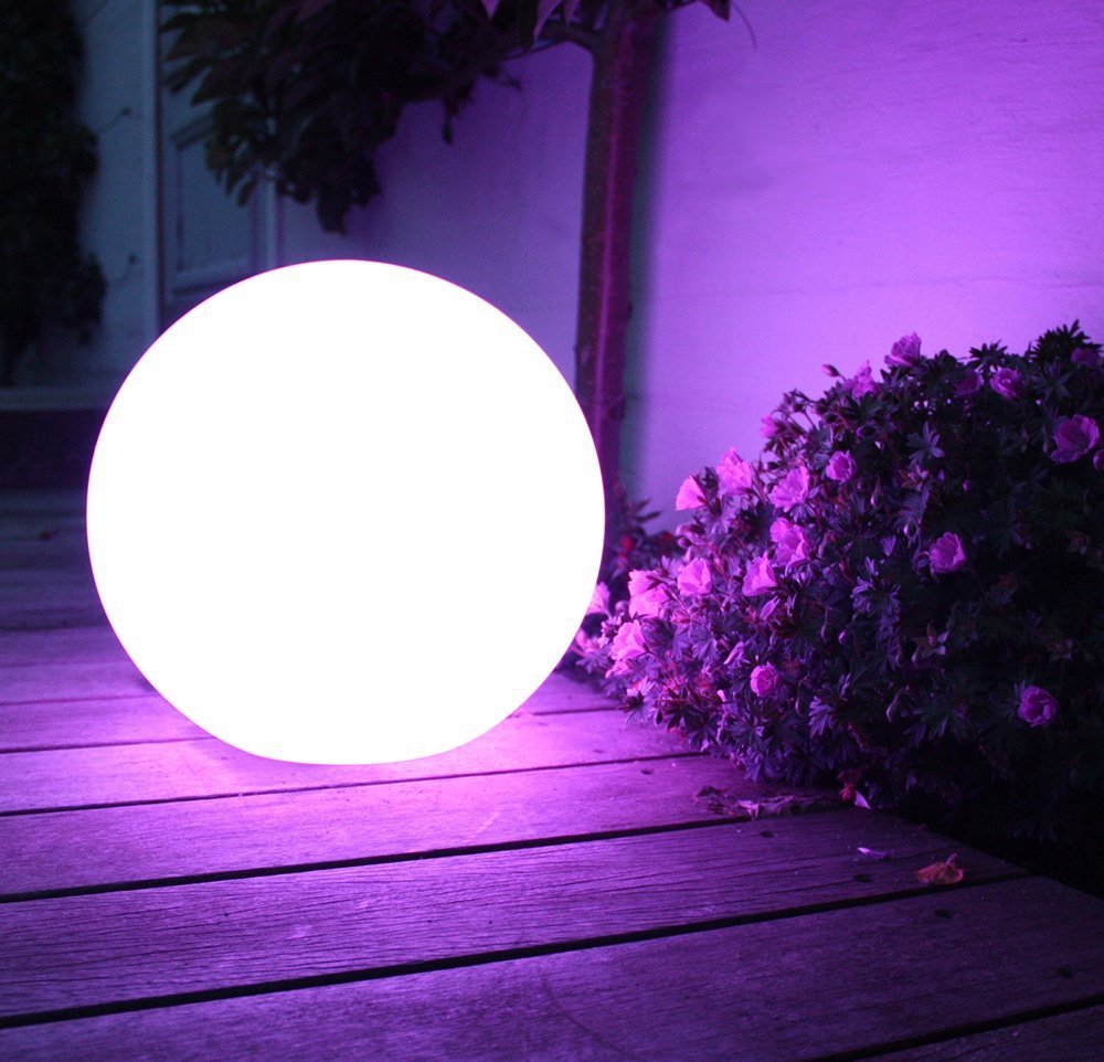 Green Blue Torce da giardino lampada solare sfera (Colore, 4 pezzi - 15cm)