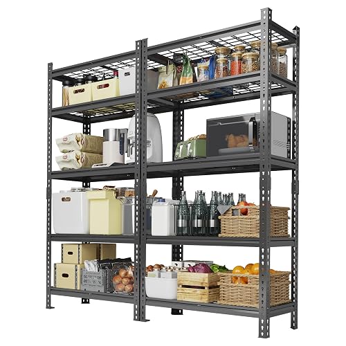 Garvee 5 Tier Metal Storage Shelving product photo (Garage & Utility Shelving) — ScooterReviewPro review