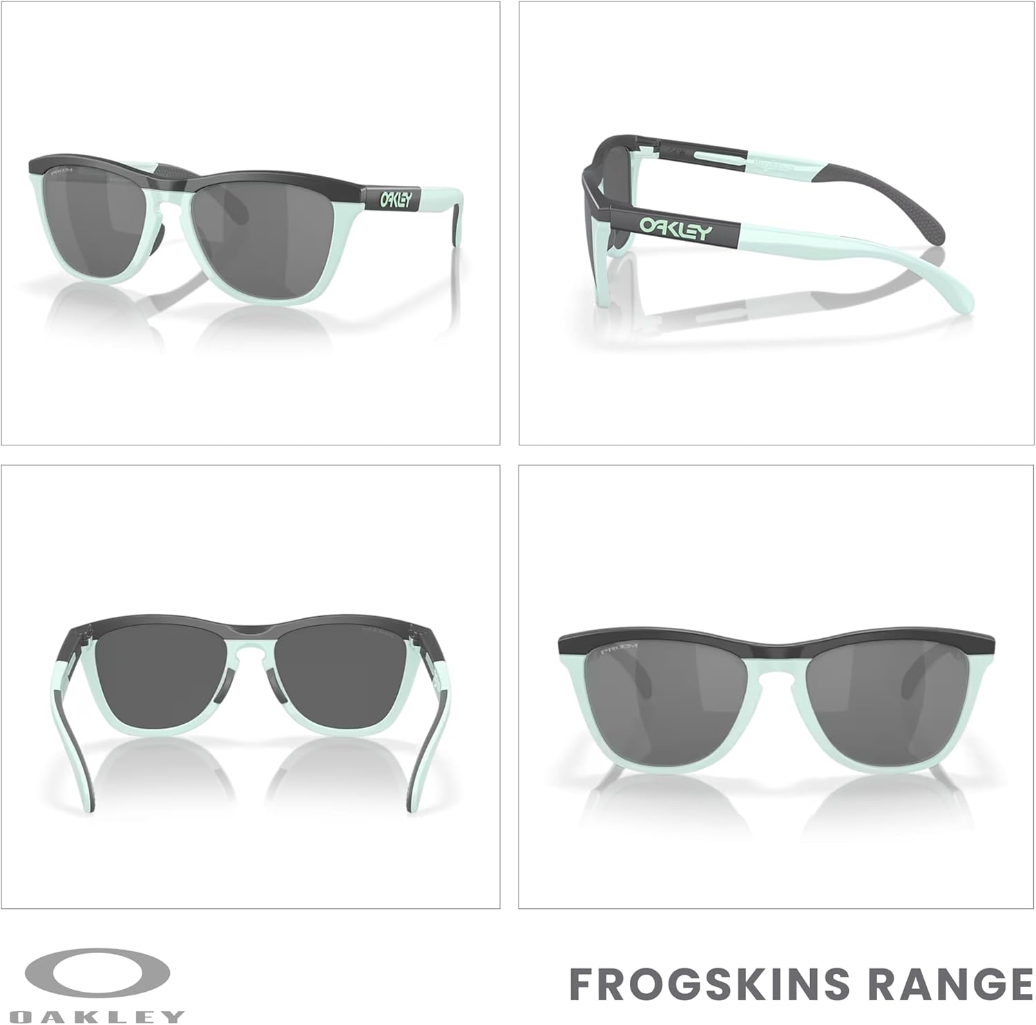 Oakley Frogskins Range OO9284 55MM Square Sunglasses for Men+ Bundle Accessory Leash Kit, Microfiber Pouch