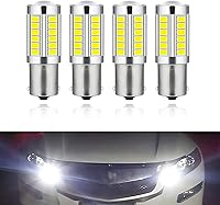 Vista 1 de 4 luces LED 1156 de señal de freno de giro trasero para automóvil, bombillas 33SMD súper brillantes, para interior de 12 V, caravana, remolque
