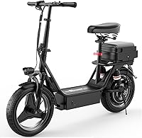 LowCarbonStylishRiding K10 Electric Scooter for Adults: 1000W Motor, 25 MPH Top Speed, 30 Mile Range, Seat, Suspension & Lights for Commuting