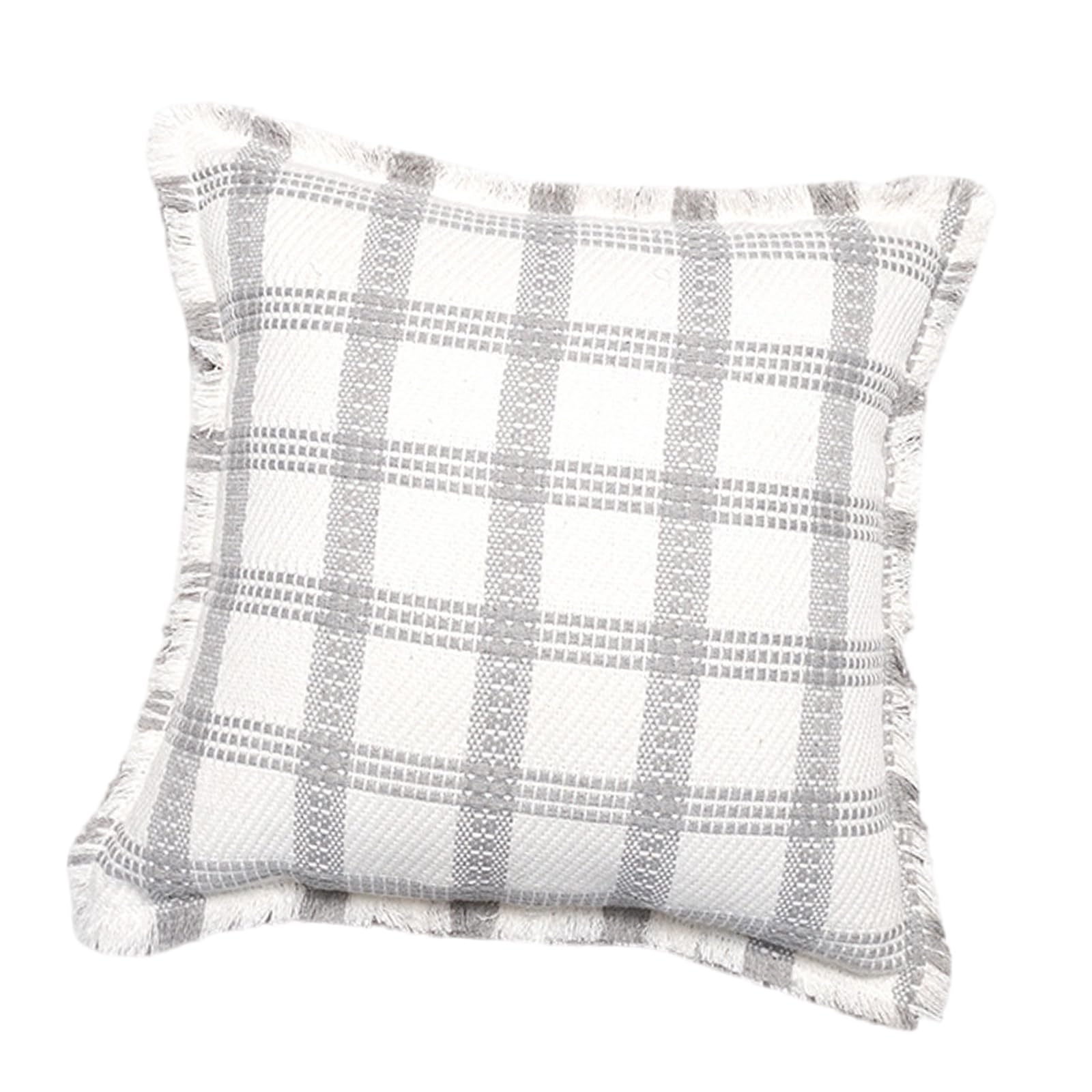carotoe Pillow Case Soft Square Checkered Pillow Covers Pillowcase for Sofa and Bed, 18x18Inch 1PC Couch Case