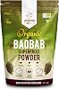 Organic Baobab Powder 300g | Raw Organic Baobab Superfruit Powder | Rich in Vitamin C, Fibre & Antioxidants | Supports Healthy Skin, Digestion & Blood Sugar | Ideal for Smoothies & Juices