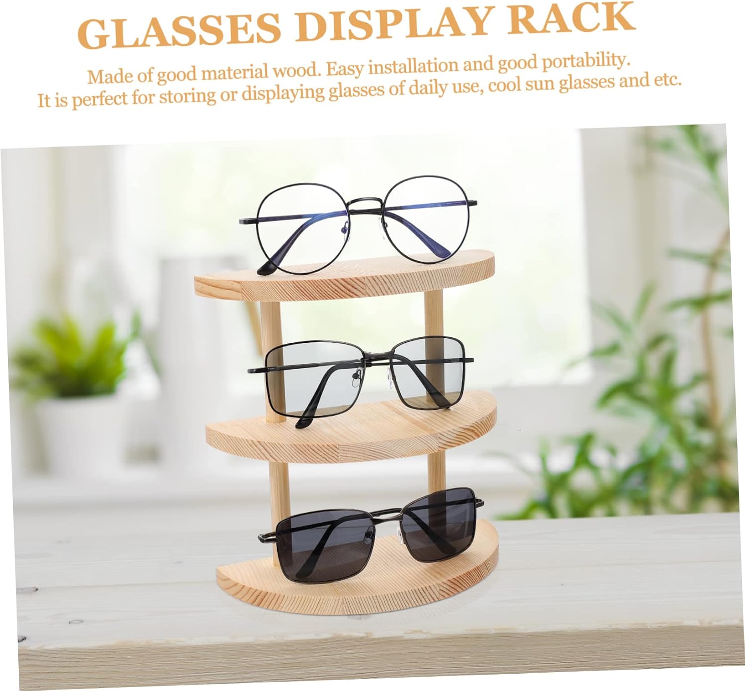 Luxshiny Sunglass Display Rack Stand for Glasses Show Decorative Sunglasses Holder for Store Home