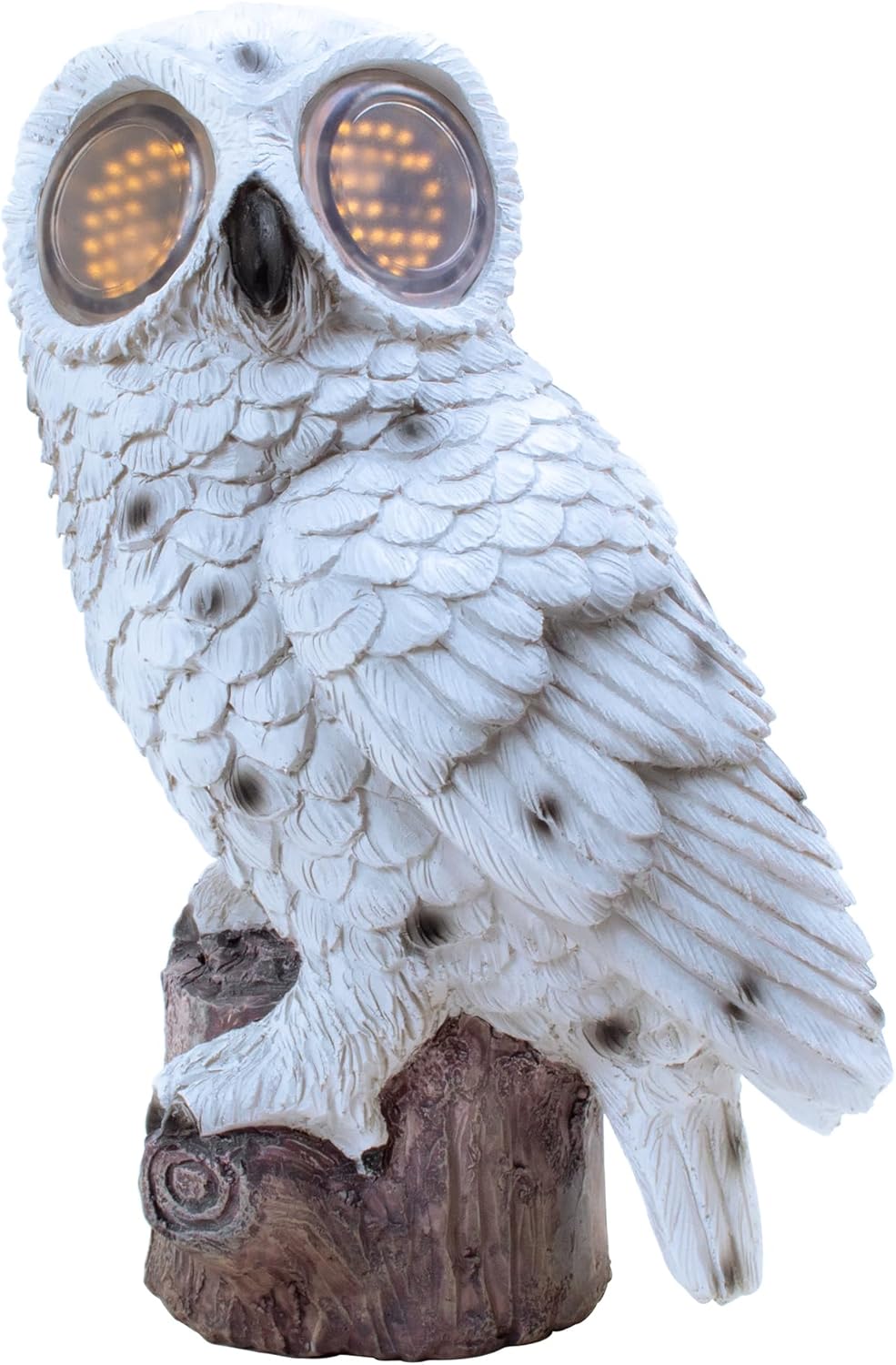Solar Owl Garden Statue with Led Lights Waterproof Outdoor Decorative Lamp with Moving Eyes, Perfect Unique Gift for Women, Moms, Garden Lovers Ideal for Yard Patios and Lawns