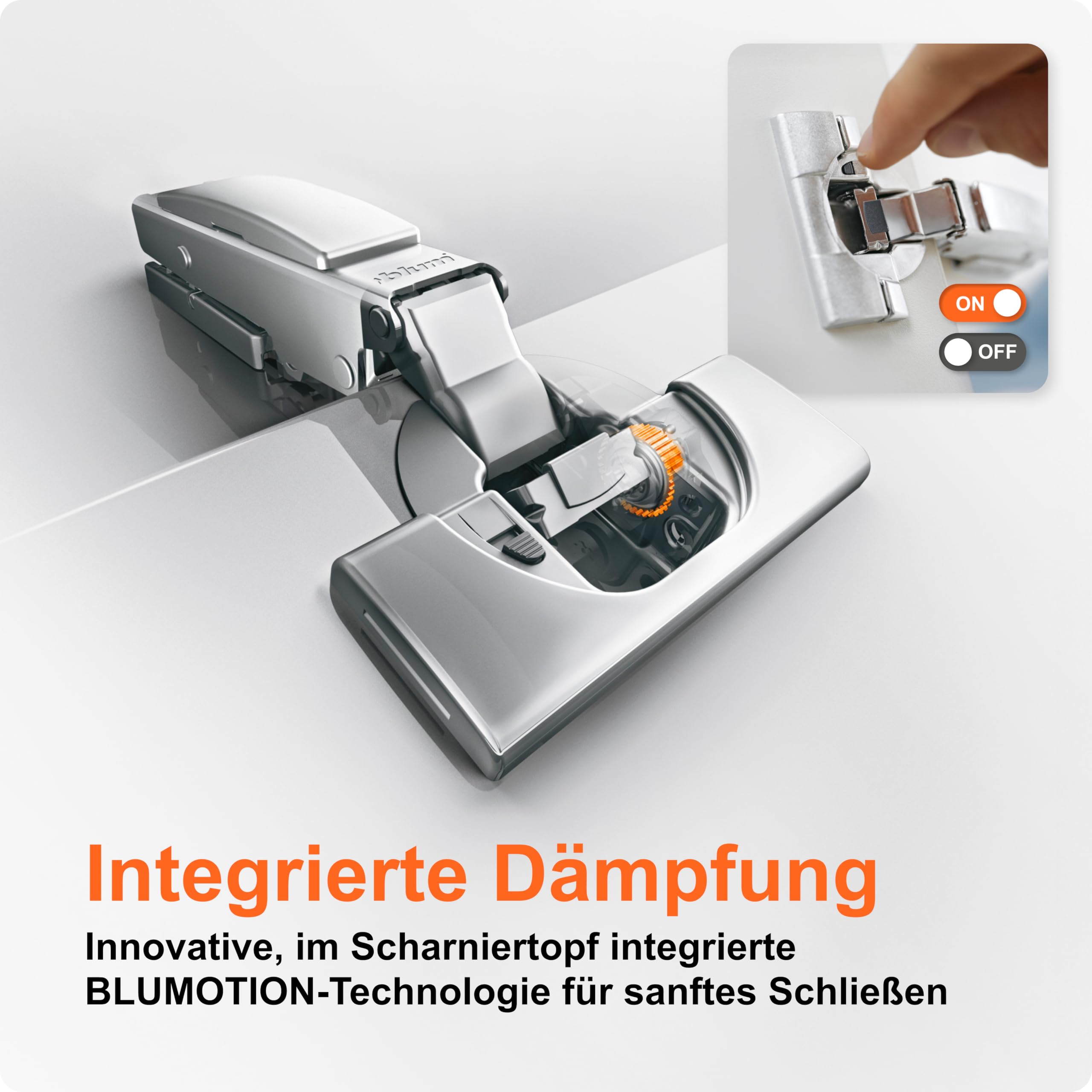 blum 10x bisagra para muebles CLIP top BLUMOTION 110° I bisagra de cazoleta Soft-close 35 mm I base en cruz CLIP montable por separado, distancia 0 mm | ajuste 3D del frente | Niquelado | angular