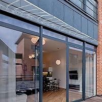 Vista 1 de Toldo para ventana, toldo para puerta delantera, toldo arqueado, toldo para patio, toldo de entrada, toldo de entrada, protección contra la lluvia