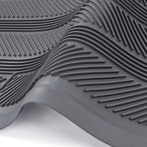 Miniatura 5 de Tapete de caucho para vehículo, tapete para área trasera, protección contra todo tipo de clima, diseño universal para camiones, automóviles, sedán,